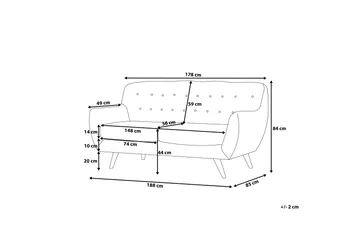 Bodo Sofa 3-Seter - Tre / Natur - Møbler - Sofaer - Sofa 3 seter