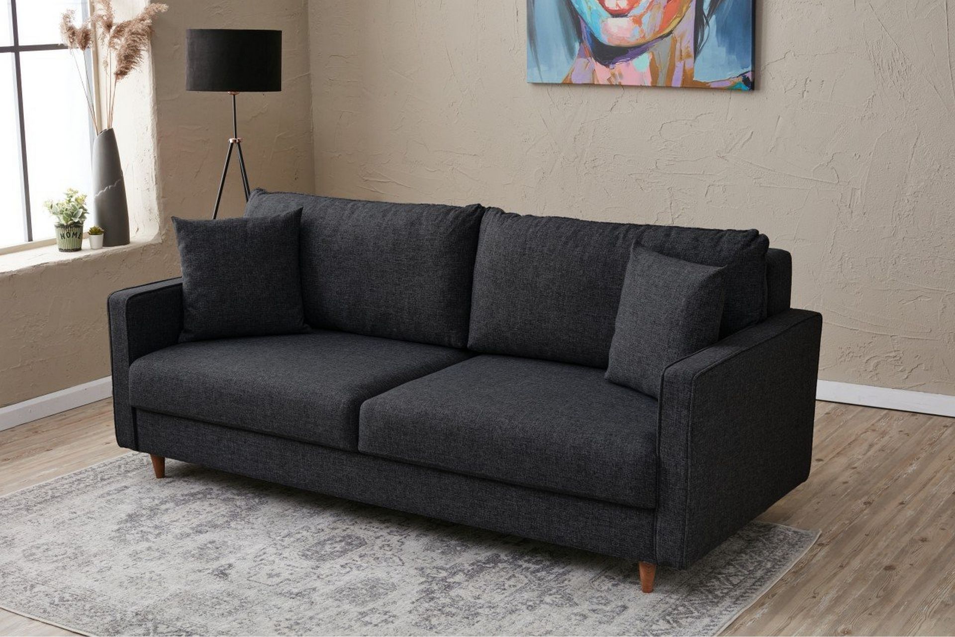Braneles Sofa 3-seter - Antrasitt - Møbler - Sofaer - Sofa 3 seter
