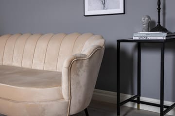 Calais 3-seter Snegleformet Fløyelssofa 181 cm - Beige - Møbler - Sofaer - Sofa 3 seter
