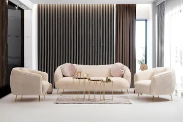 Caraquet Sofa 3-seters - Beige - Møbler - Sofaer - Sofa 3 seter