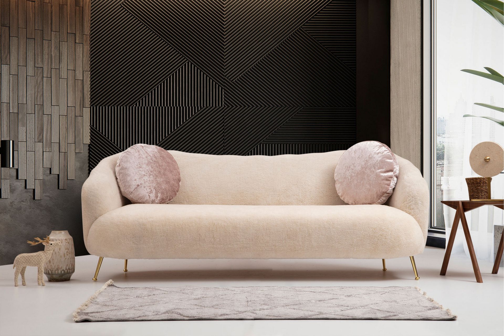 Caraquet Sofa 3-seters - Beige - Møbler - Sofaer - Sofa 3 seter