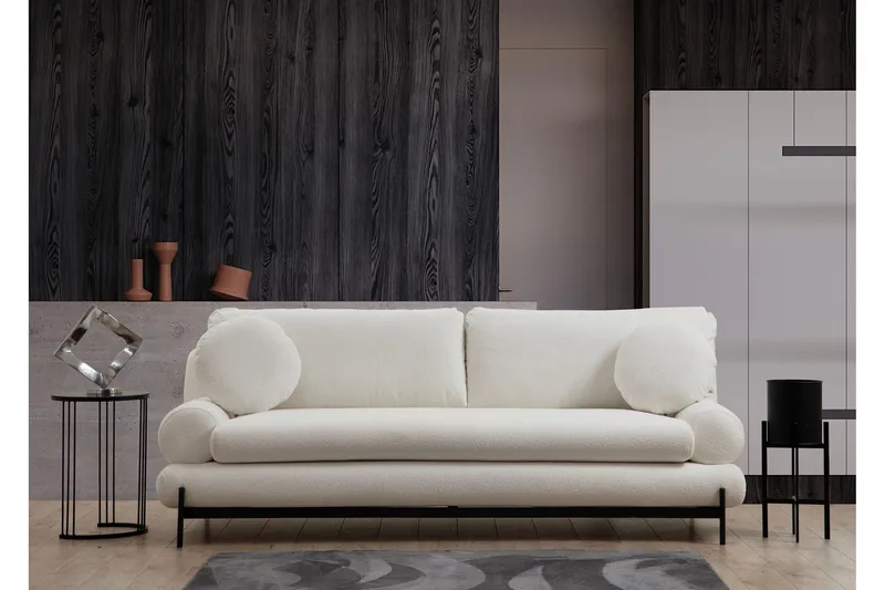 Cassius Sofa 3-seter - Hvit - Møbler - Sofaer - Sofa 3 seter