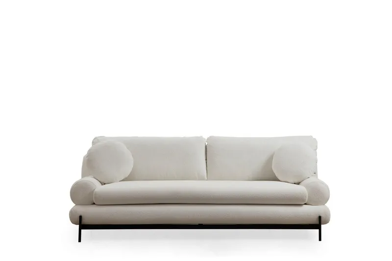 Cassius Sofa 3-seter - Hvit - Møbler - Sofaer - Sofa 3 seter