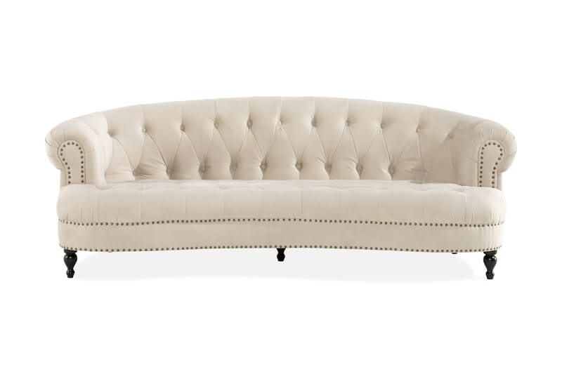 Castelano 3-seter Sofa - Beige - Chesterfield sofaer - Sofa 3 seter