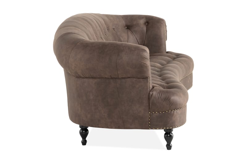 Castelano 3-seter Sofa - Brun - Chesterfield sofaer - Sofa 3 seter