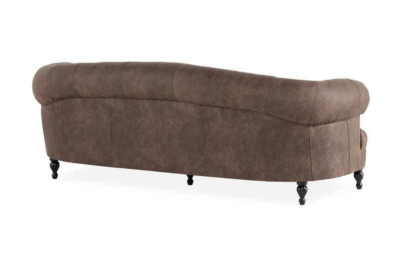 Castelano 3-seter Sofa - Brun - Chesterfield sofaer - Sofa 3 seter