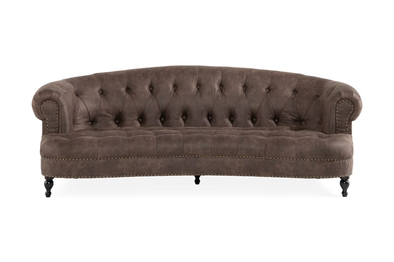 Castelano 3-seter Sofa - Brun - Chesterfield sofaer - Sofa 3 seter