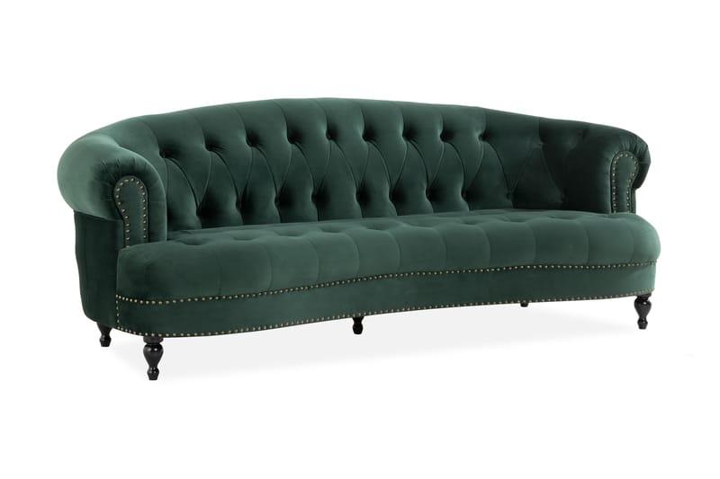 Castelano 3-seter Sofa - Grønn - Møbler - Sofaer - Sofa 3 seter