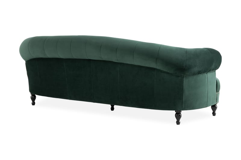 Castelano 3-seter Sofa - Grønn - Chesterfield sofaer - Sofa 3 seter