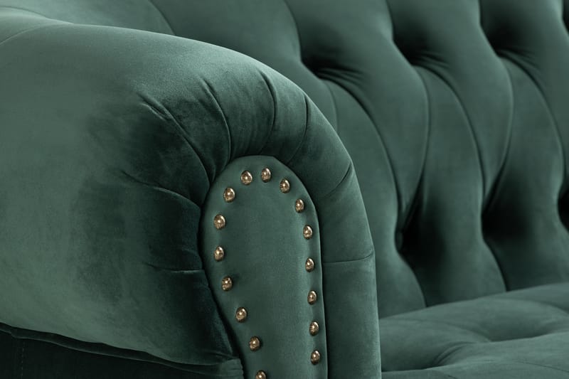 Castelano 3-seter Sofa - Grønn - Møbler - Sofaer - Sofa 3 seter