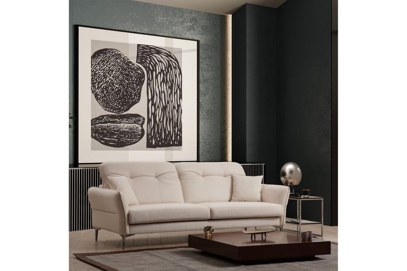 Chandara Sofa 3-seter - Hvit - Møbler - Sofaer - Sofa 3 seter