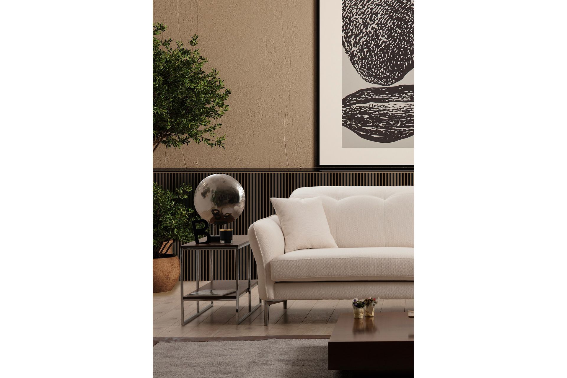 Chandara Sofa 3-seter - Hvit - Møbler - Sofaer - Sofa 3 seter