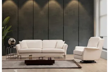 Chandara Sofa 3-seter - Hvit - Møbler - Sofaer - Sofa 3 seter