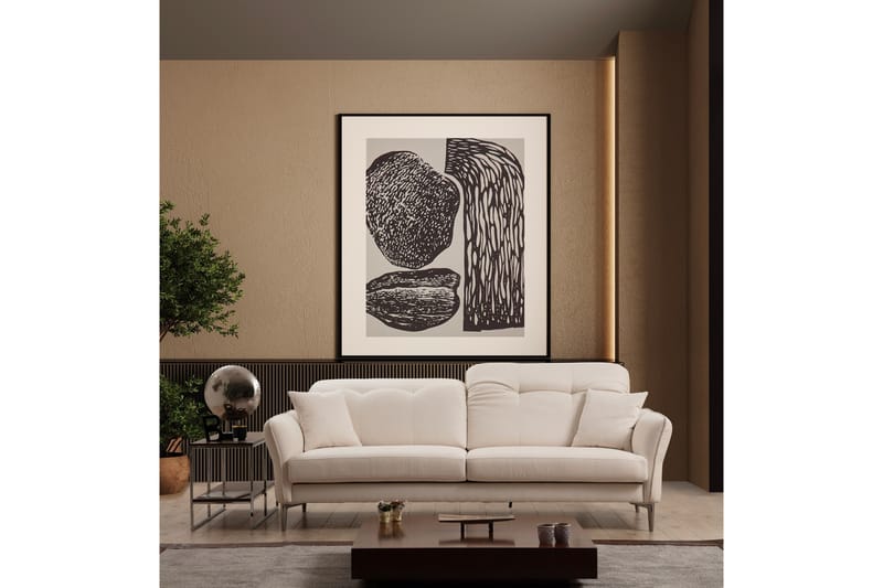 Chandara Sofa 3-seter - Hvit - Møbler - Sofaer - Sofa 3 seter