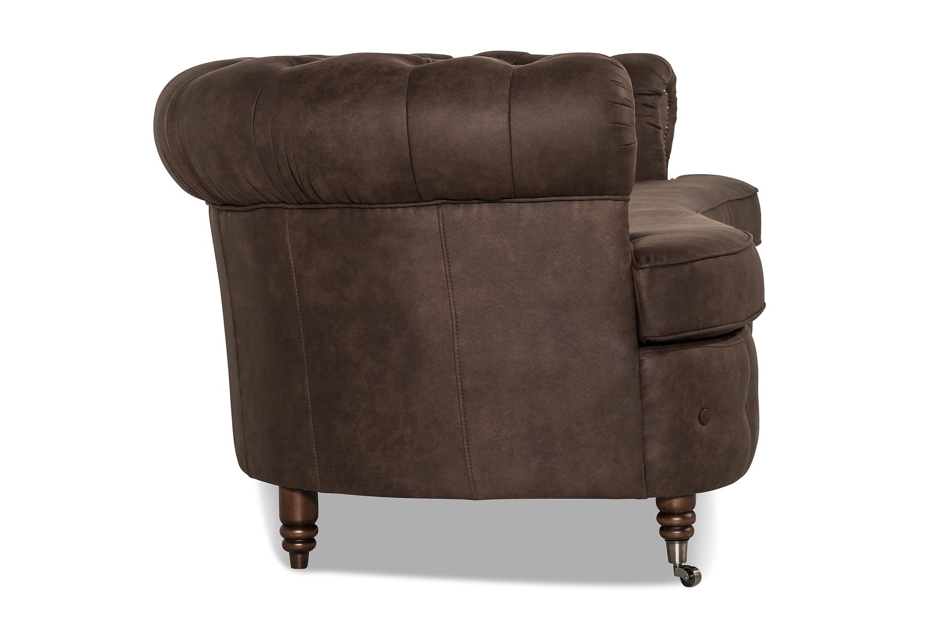 Chesterfield 3-seters Sofa Buet - Mørkebrun - Møbler - Sofaer - Sofa 3 seter