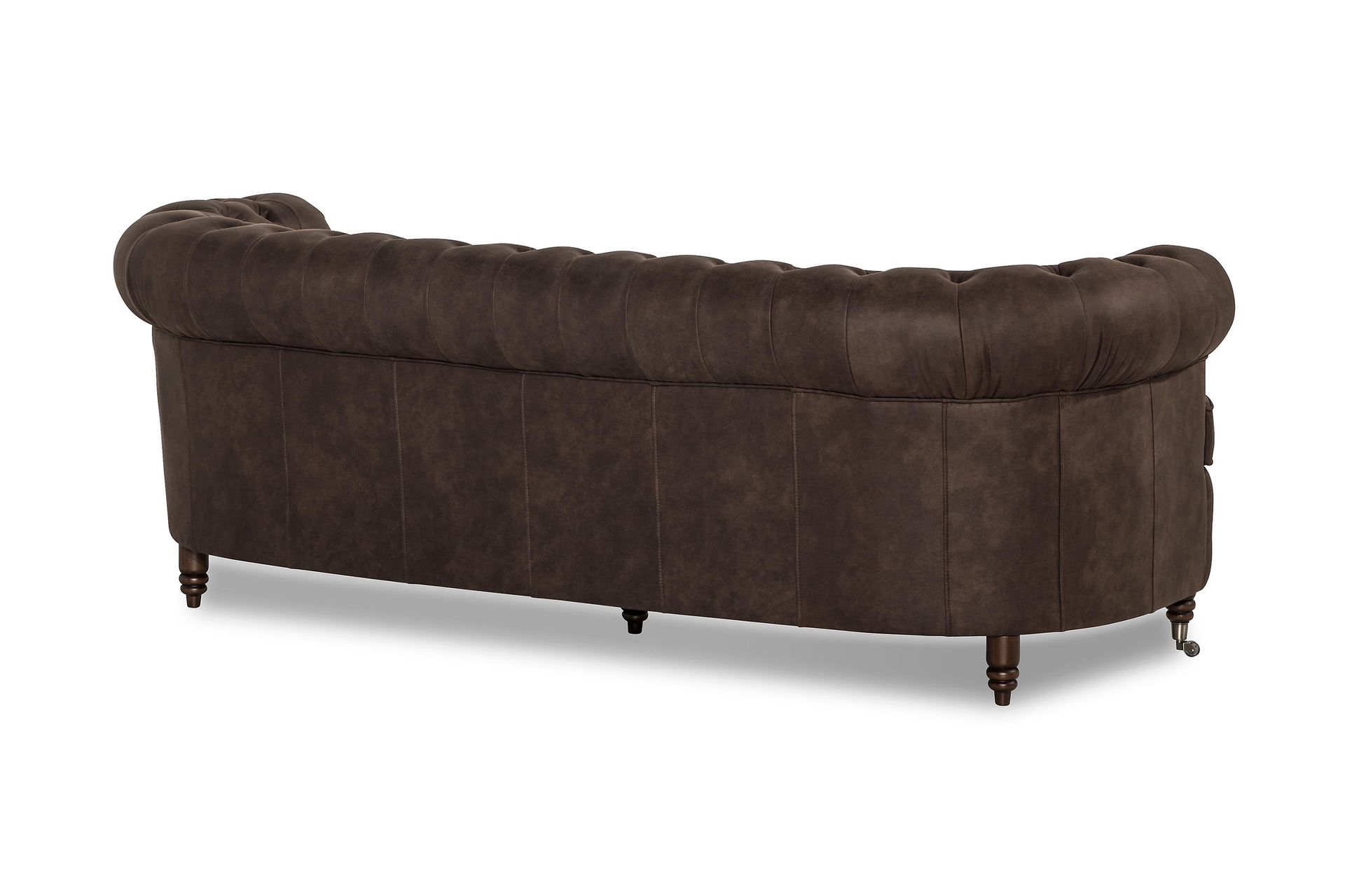 Chesterfield 3-seters Sofa Buet - Mørkebrun - Møbler - Sofaer - Sofa 3 seter