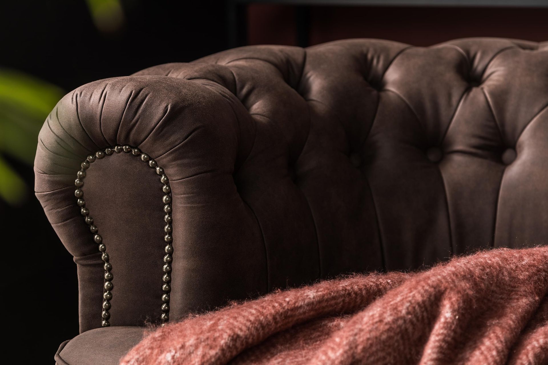 Chesterfield 3-seters Sofa Buet - Mørkebrun - Møbler - Sofaer - Sofa 3 seter