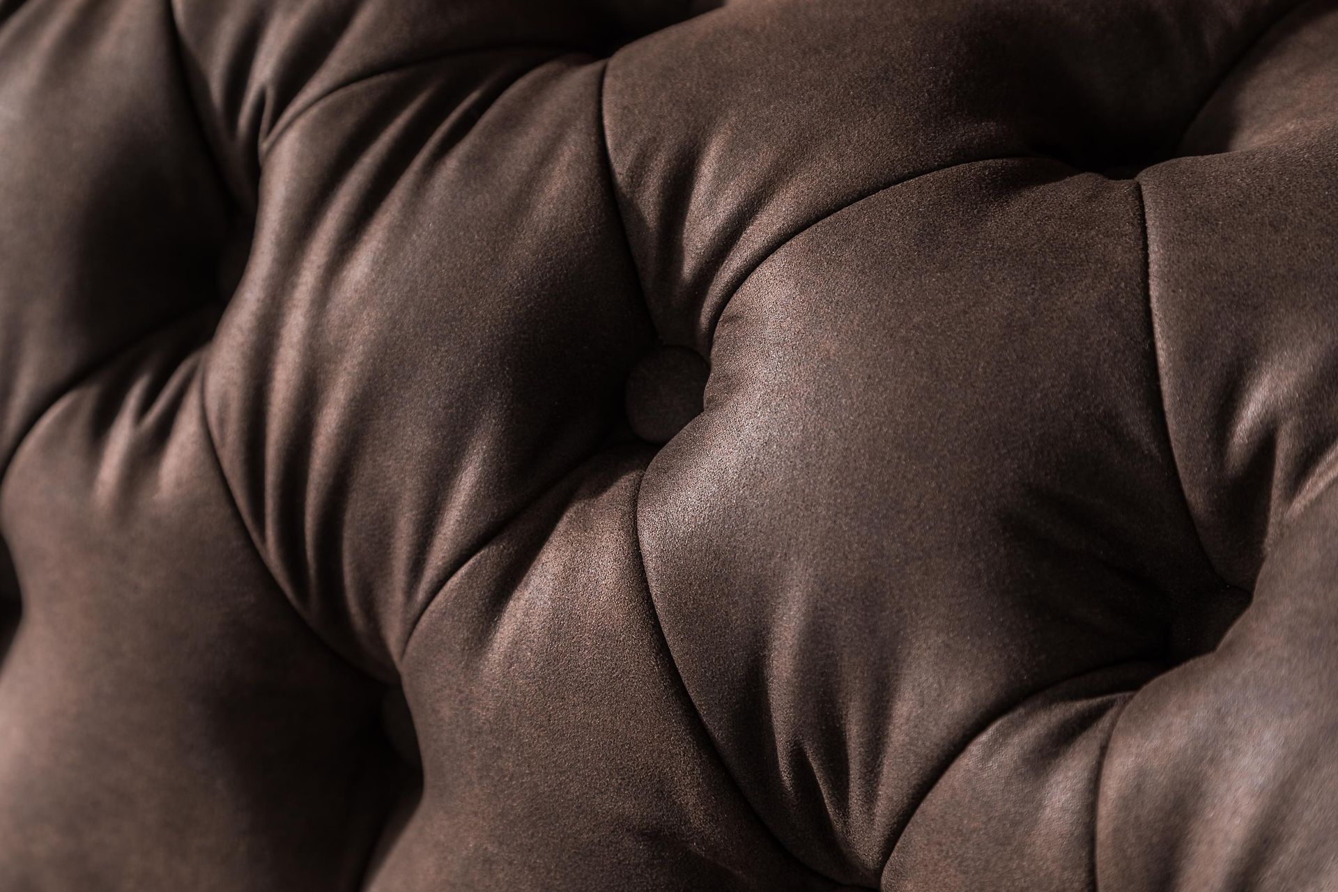 Chesterfield 3-seters Sofa Buet - Mørkebrun - Møbler - Sofaer - Sofa 3 seter