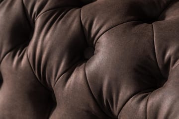 Chesterfield 3-seters Sofa Buet - Mørkebrun - Møbler - Sofaer - Sofa 3 seter