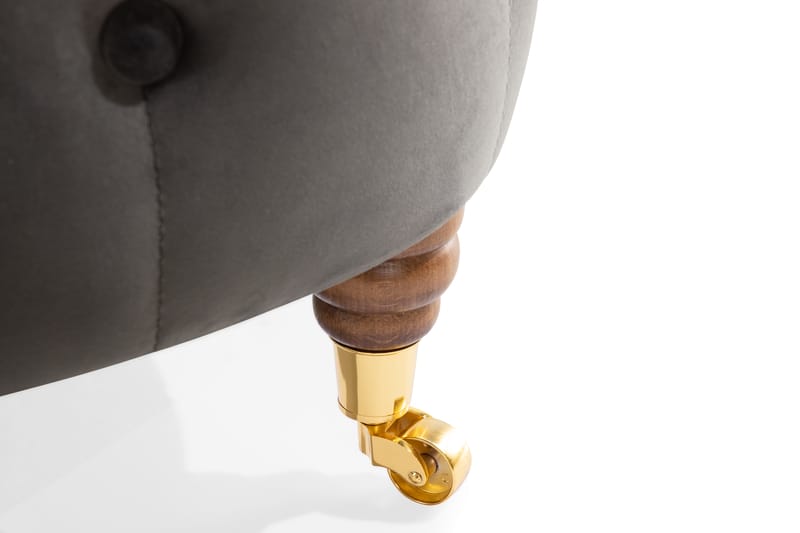 Chesterfield Deluxe Sofa Buet - Grå - Møbler - Sofaer - Sofa 3 seter