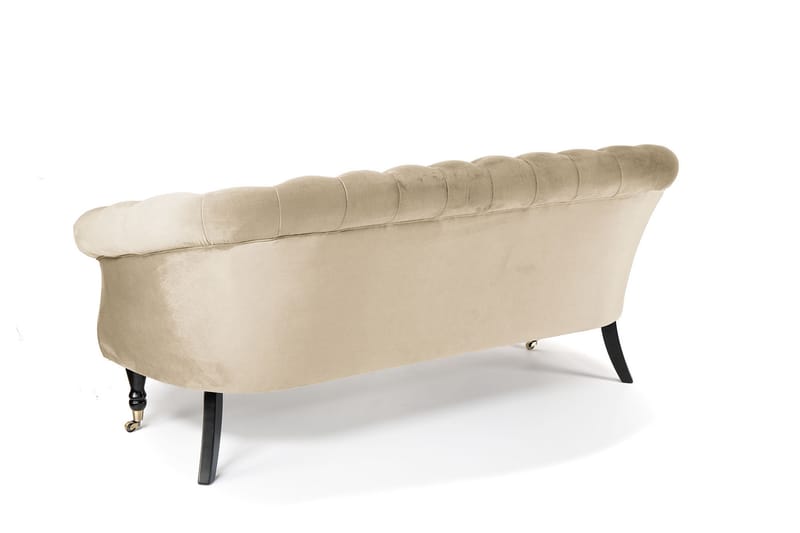 Chesterfield Ludovic Sofa 3-seters - Beige - Chesterfield sofaer - Sofa 3 seter - Fløyel sofaer