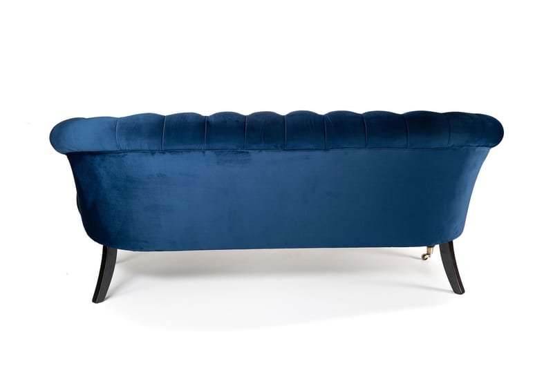 Chesterfield Ludovic Sofa 3-seters - Blå - Chesterfield sofaer - Sofa 3 seter - Fløyel sofaer