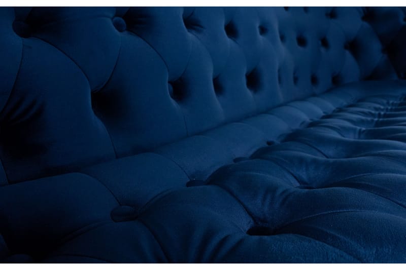 Chesterfield Ludovic Sofa 3-seters - Blå - Møbler - Sofaer - Sofa 3 seter