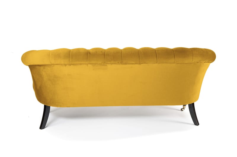 Chesterfield Ludovic Sofa 3-seters - Gul - Chesterfield sofaer - Sofa 3 seter - Fløyel sofaer