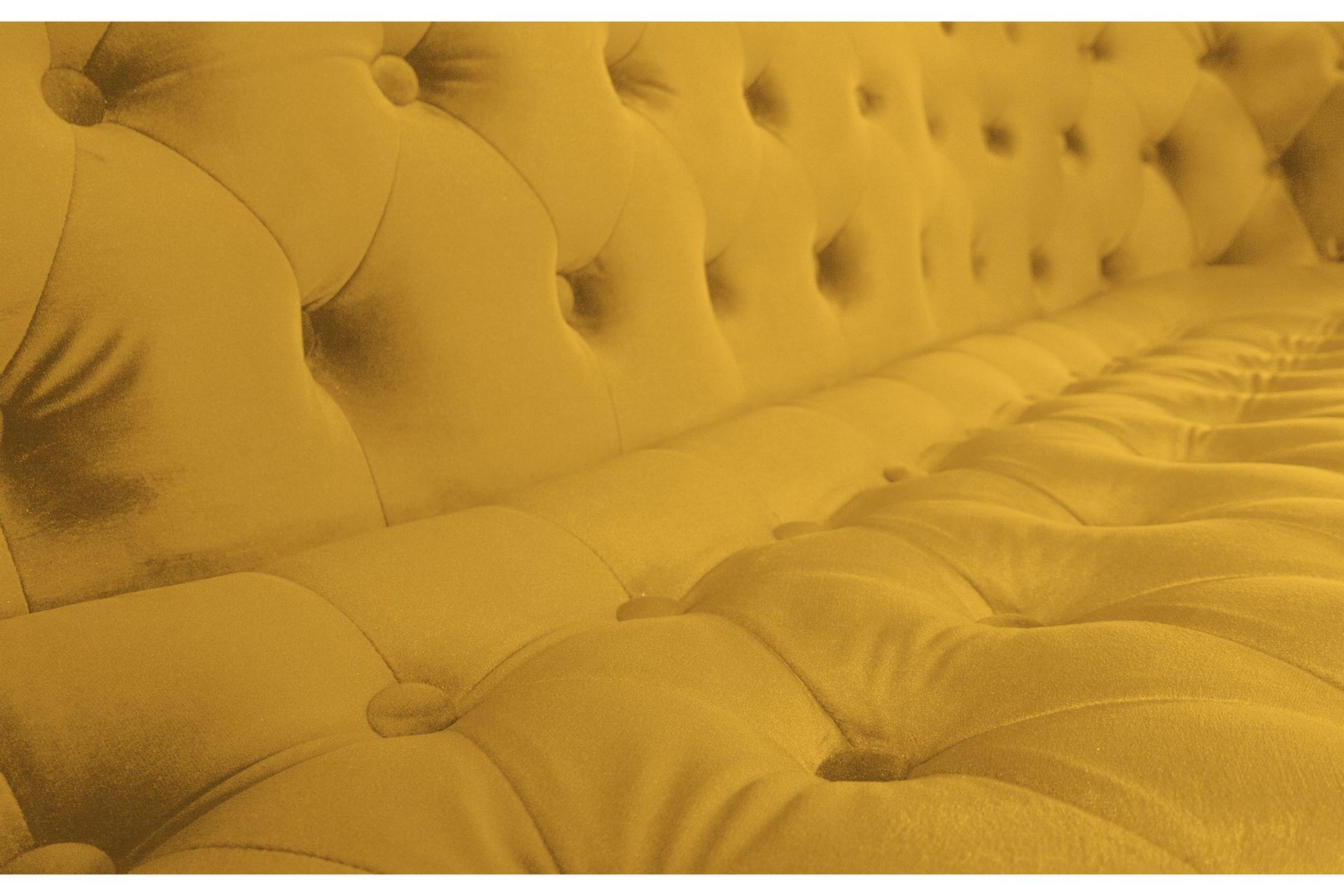 Chesterfield Ludovic Sofa 3-seters - Gul - Møbler - Sofaer - Sofa 3 seter