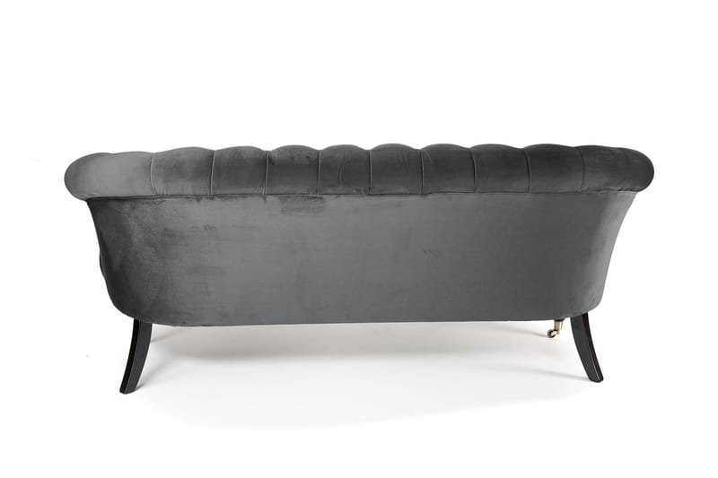 Chesterfield Ludovic Sofa 3-seters - Mørkegrå - Chesterfield sofaer - Sofa 3 seter - Fløyel sofaer