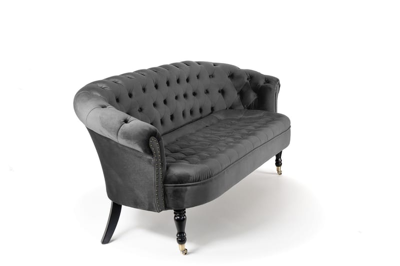 Chesterfield Ludovic Sofa 3-seters - Mørkegrå - Møbler - Sofaer - Sofa 3 seter