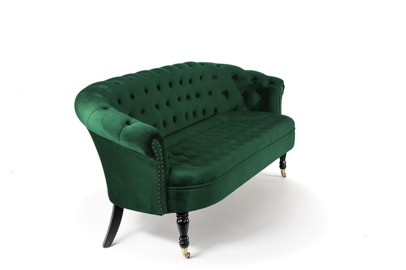 Chesterfield Ludovic Sofa 3-seters - Mørkegrønn - Møbler - Sofaer - Sofa 3 seter