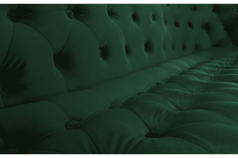 Chesterfield Ludovic Sofa 3-seters - Mørkegrønn - Møbler - Sofaer - Sofa 3 seter