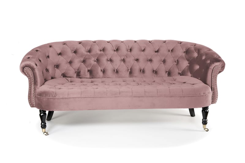 Chesterfield Ludovic Sofa 3-seters - Rosa - Møbler - Sofaer - Sofa 3 seter