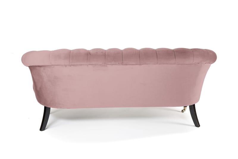 Chesterfield Ludovic Sofa 3-seters - Rosa - Chesterfield sofaer - Sofa 3 seter - Fløyel sofaer