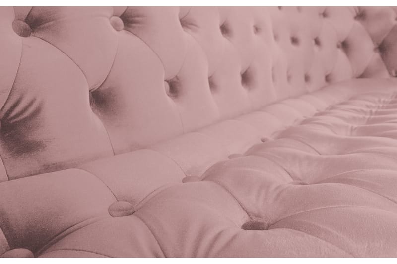 Chesterfield Ludovic Sofa 3-seters - Rosa - Møbler - Sofaer - Sofa 3 seter