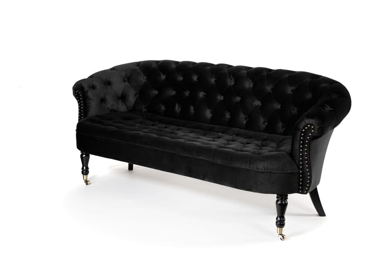 Chesterfield Ludovic Sofa 3-seters - Svart - Møbler - Sofaer - Sofa 3 seter