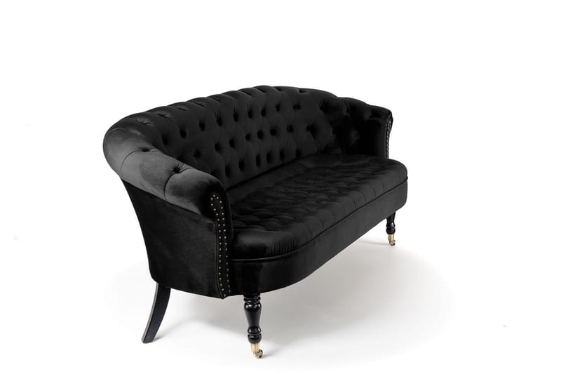 Chesterfield Ludovic Sofa 3-seters - Svart - Møbler - Sofaer - Sofa 3 seter