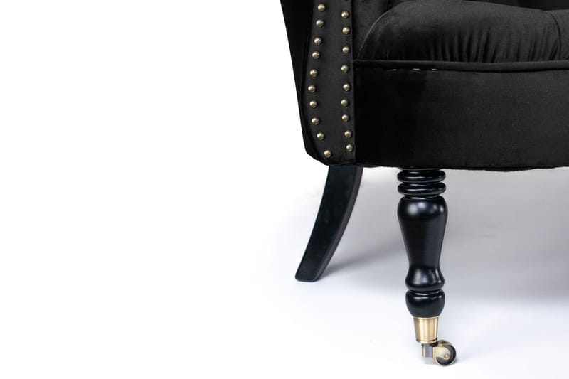 Chesterfield Ludovic Sofa 3-seters - Svart - Møbler - Sofaer - Sofa 3 seter