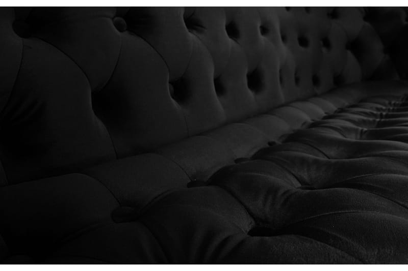 Chesterfield Ludovic Sofa 3-seters - Svart - Møbler - Sofaer - Sofa 3 seter