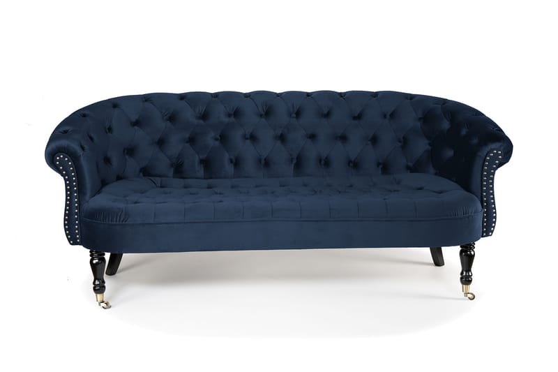 Chesterfield Ludovic Sofa 3-seters - Petrolblå - Møbler - Sofaer - Sofa 3 seter