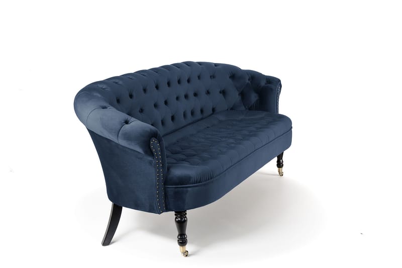 Chesterfield Ludovic Sofa 3-seters - Petrolblå - Møbler - Sofaer - Sofa 3 seter