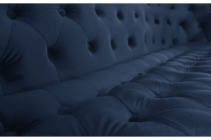 Chesterfield Ludovic Sofa 3-seters - Petrolblå - Møbler - Sofaer - Sofa 3 seter