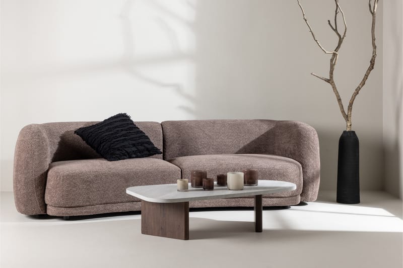 Cielo 3-seters Sofa - Brun - Sofa 3 seter