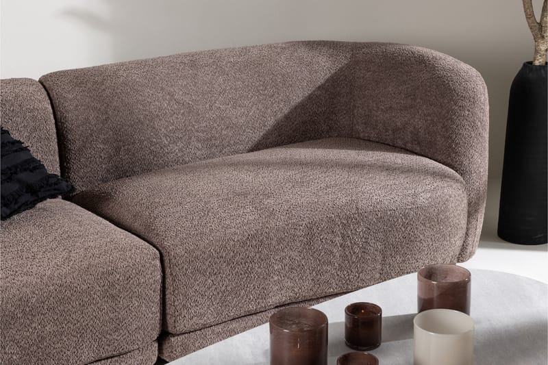 Cielo 3-seters Sofa - Brun - Sofa 3 seter