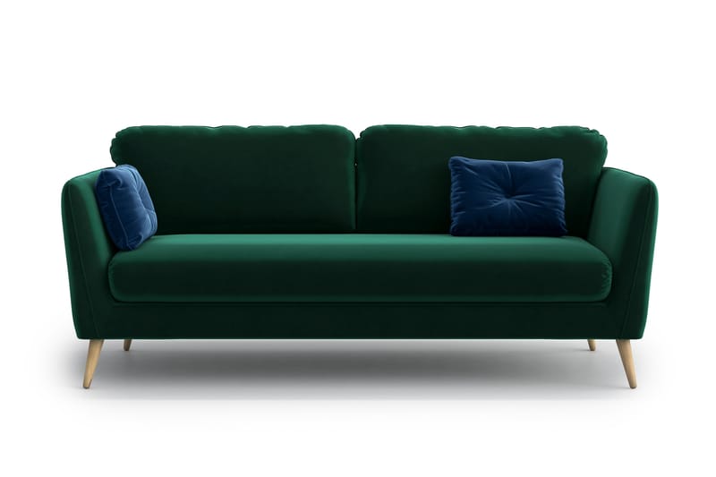 Claravik 3-seter Sofa - Grønn - Sofa 3 seter