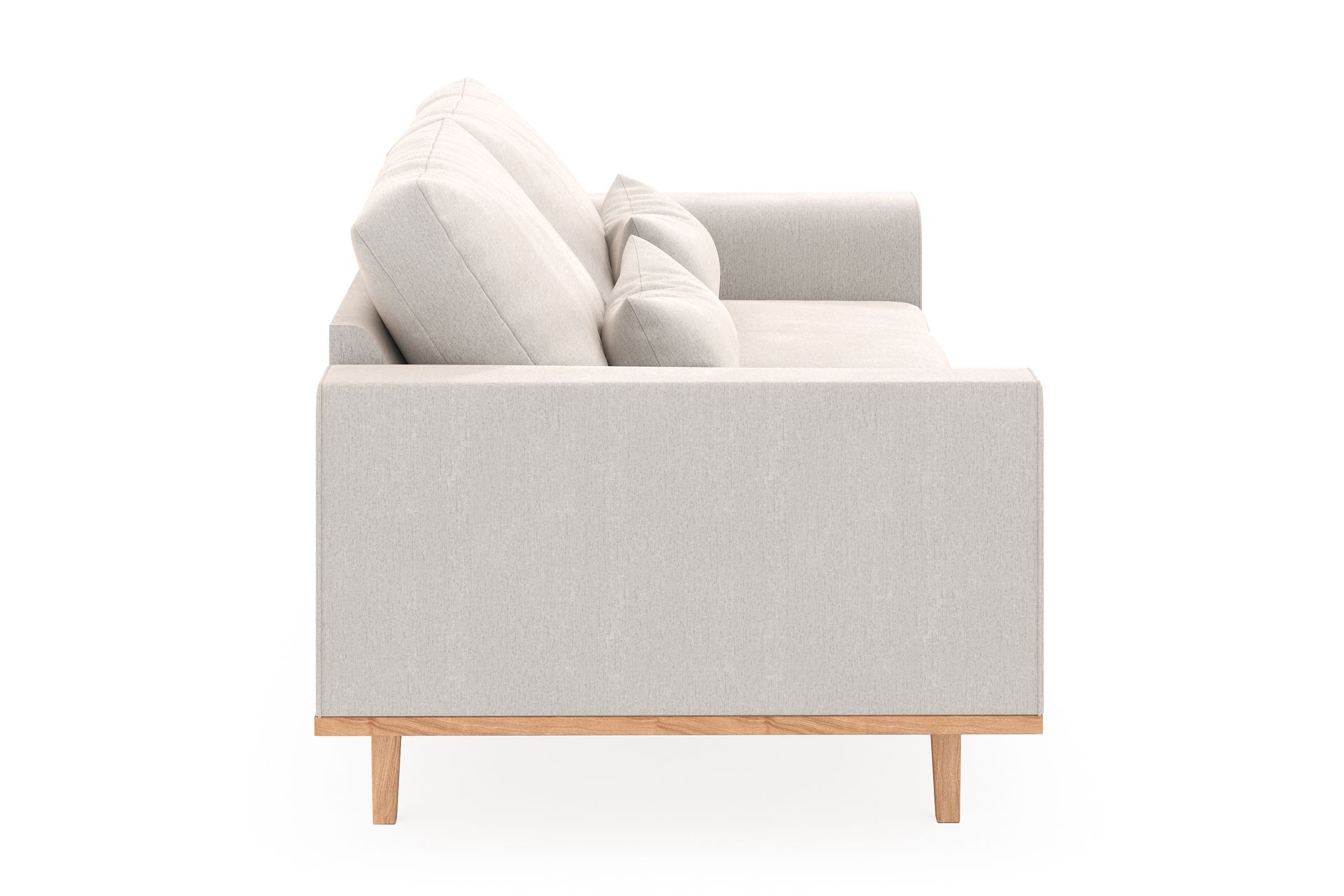Copenhagen 3-seters Fløyelssofa - Kremhvit - Møbler - Sofaer - Sofa 3 seter