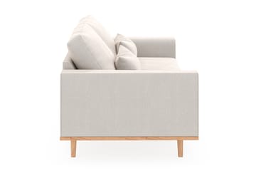 Copenhagen 3-seters Fløyelssofa - Kremhvit - Møbler - Sofaer - Sofa 3 seter