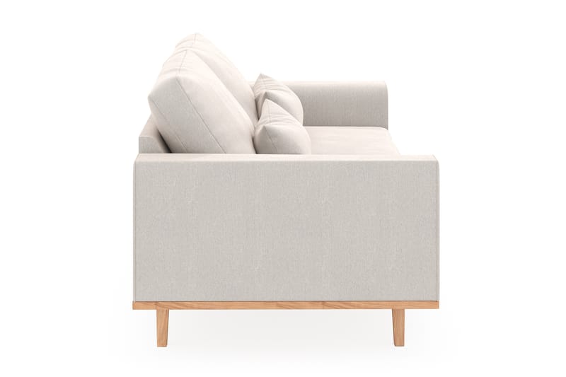 Copenhagen 3-seters Fløyelssofa - Kremhvit - Møbler - Sofaer - Sofa 3 seter
