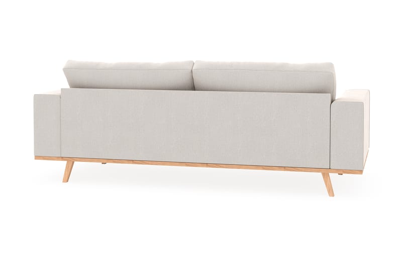Copenhagen 3-seters Fløyelssofa - Kremhvit - Møbler - Sofaer - Sofa 3 seter
